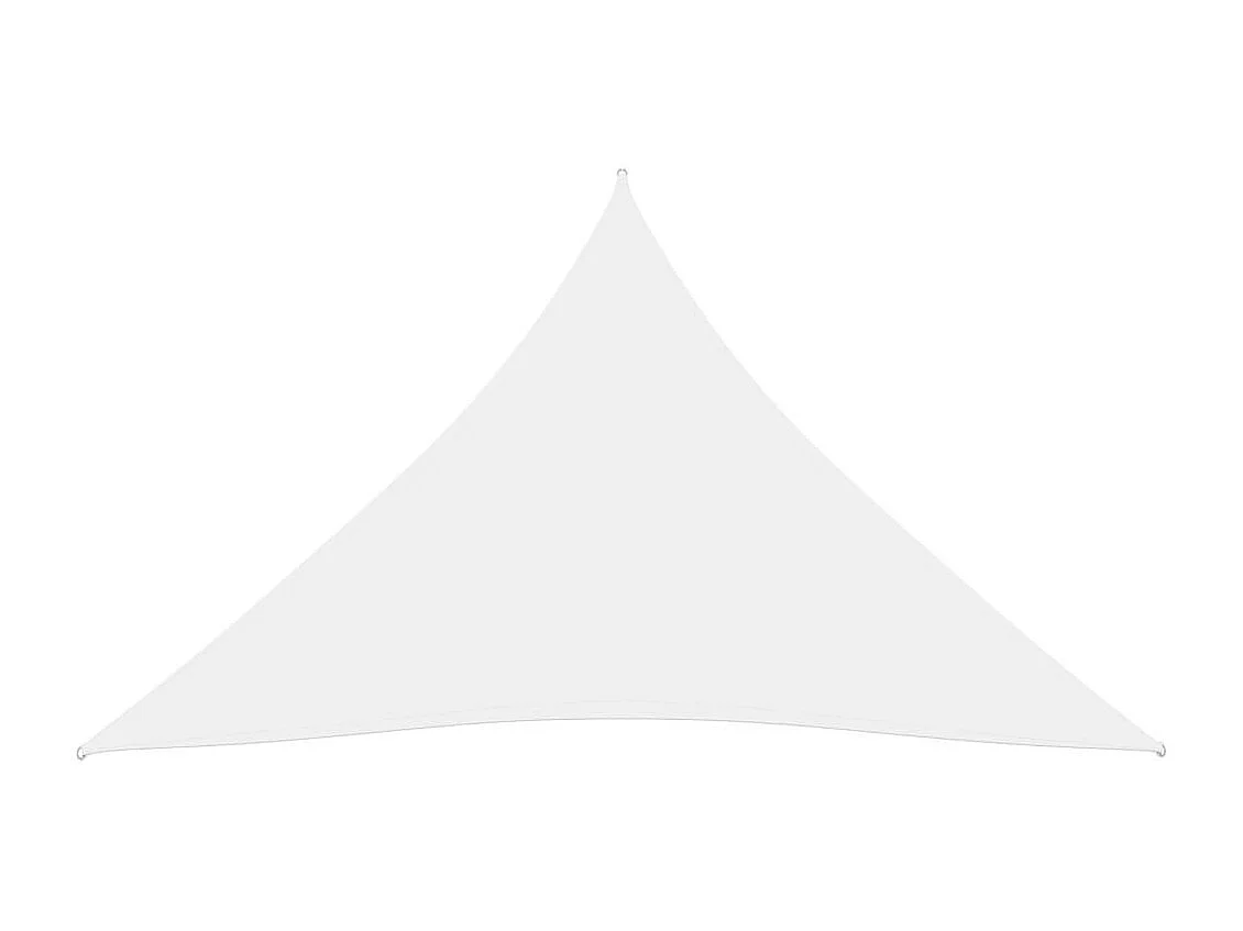 Voile de parasol Tissu Oxford triangulaire 3x4x4 m Blanc