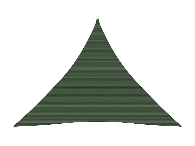 Voile d'ombrage 160 g-m² Vert foncé 4,5x4,5x4,5 m PEHD
