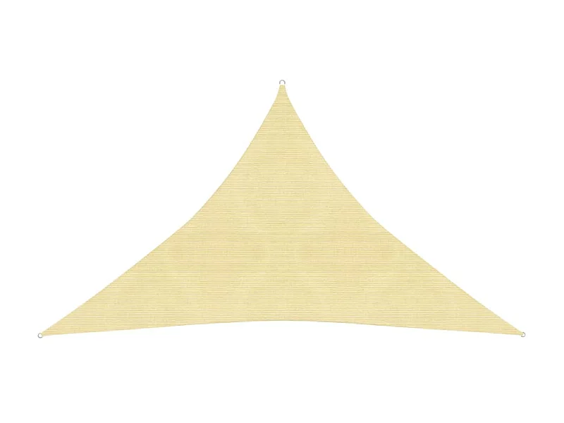 Voile d'ombrage 160 g-m² Beige 2,5x2,5x3,5 m PEHD