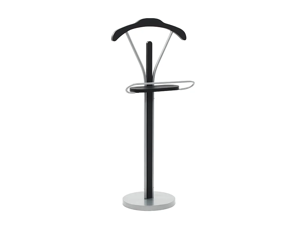 Valet de chambre 45 x 35x107 Noir et gris