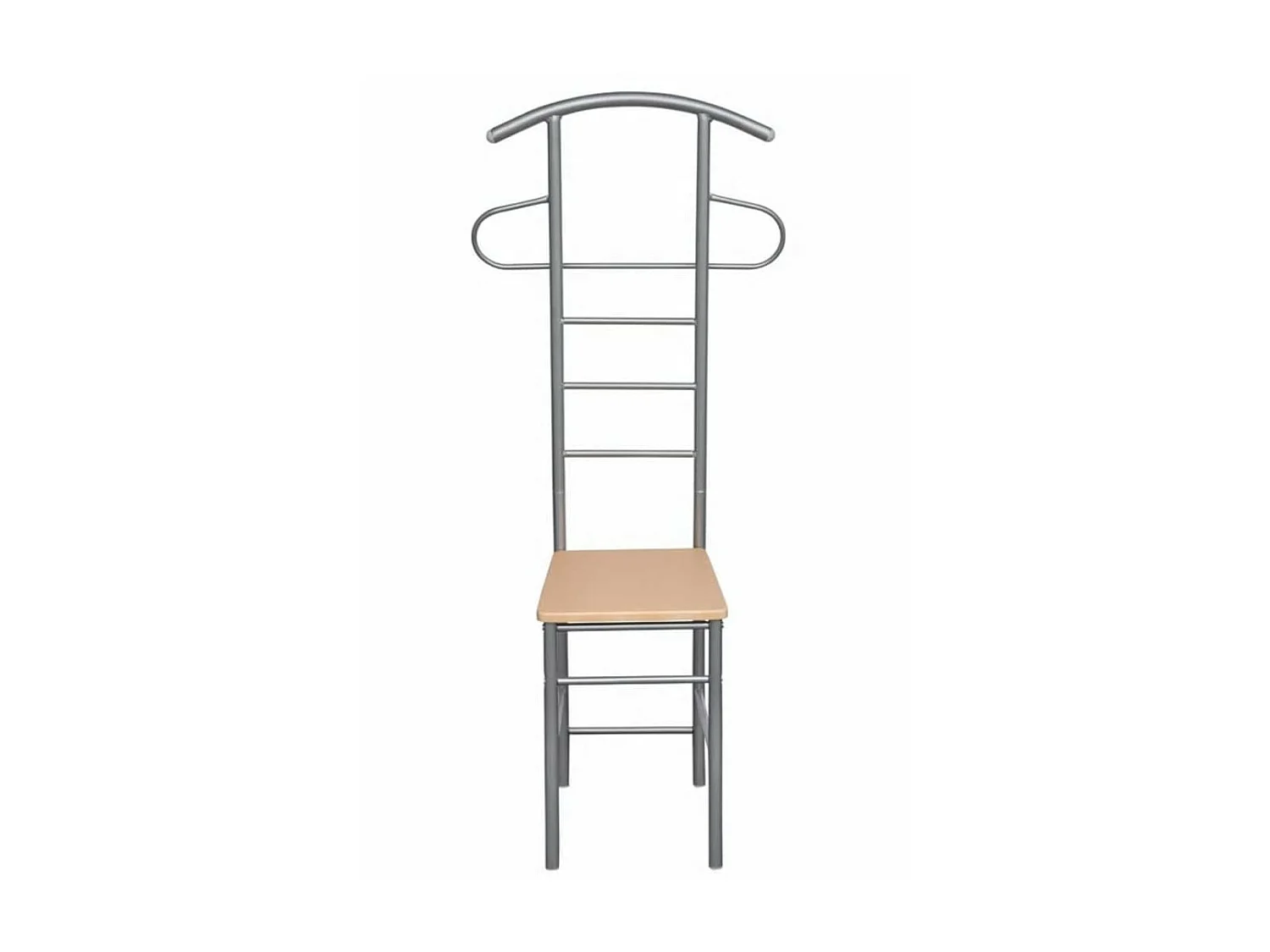 Chaise valet de nuit bois et métal design unique (lot de 2)