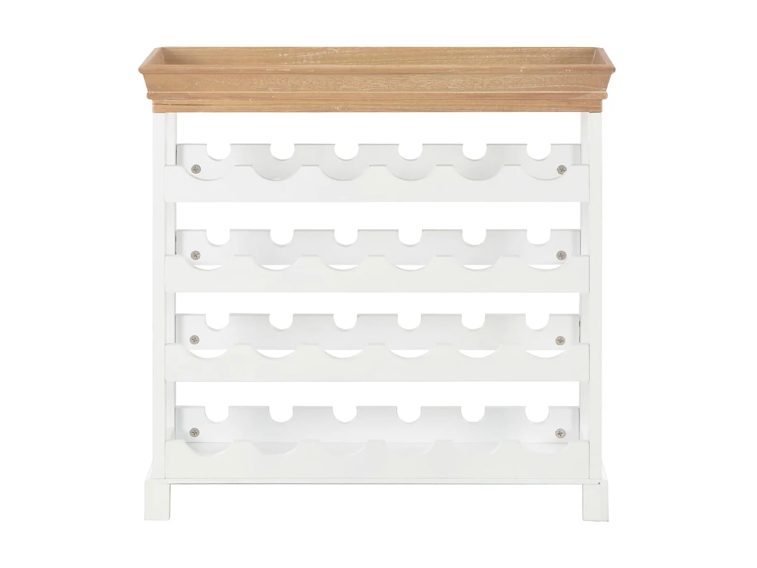 Wijnkast 70x22,5x70,5 cm MDF wit