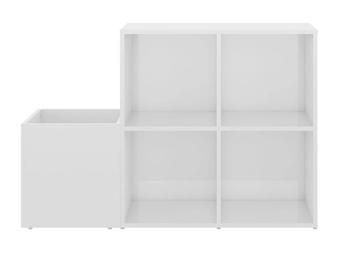 Armoire à chaussures Blanc brillant 105x35,5x70