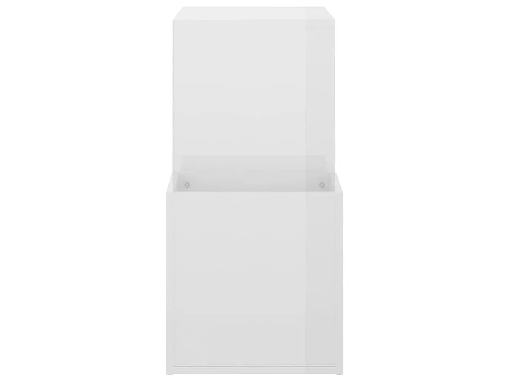 Armoire à chaussures Blanc brillant 105x35,5x70