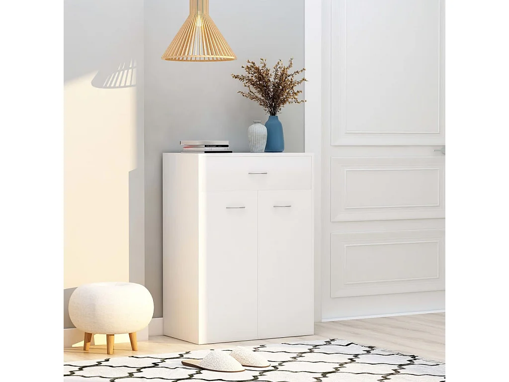 Armoire à chaussures Blanc 60x35x84