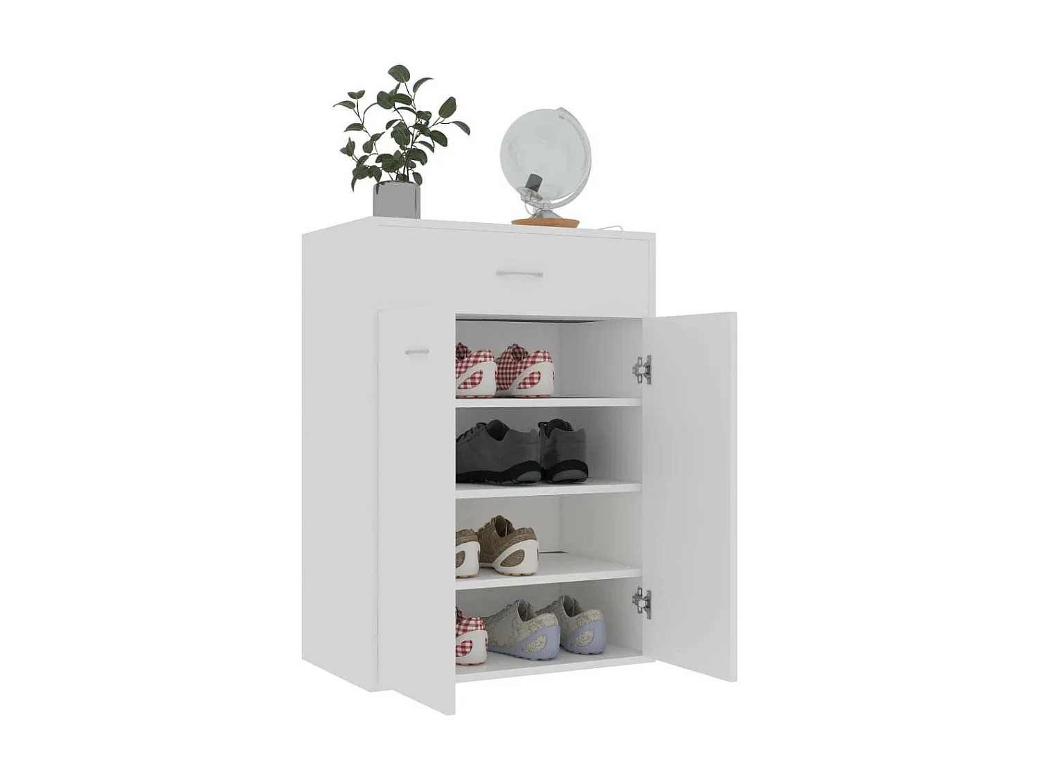 Armoire à chaussures Blanc 60x35x84