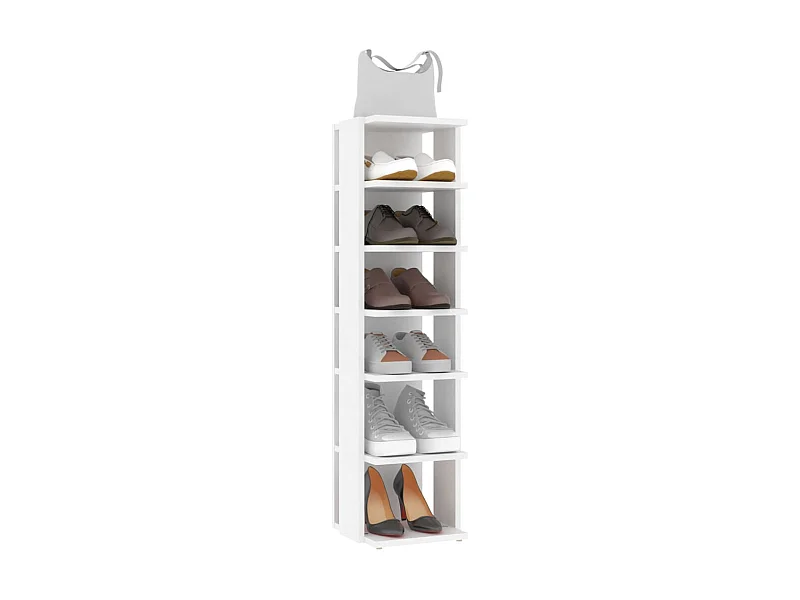 Armoire à chaussures Blanc 25x27x102