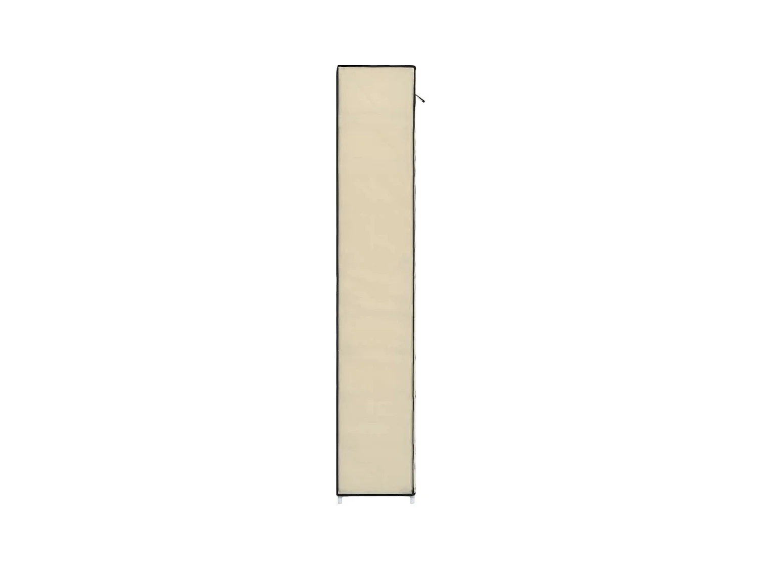 Armoire à chaussures avec housse Crème 57x29x162 Tissu