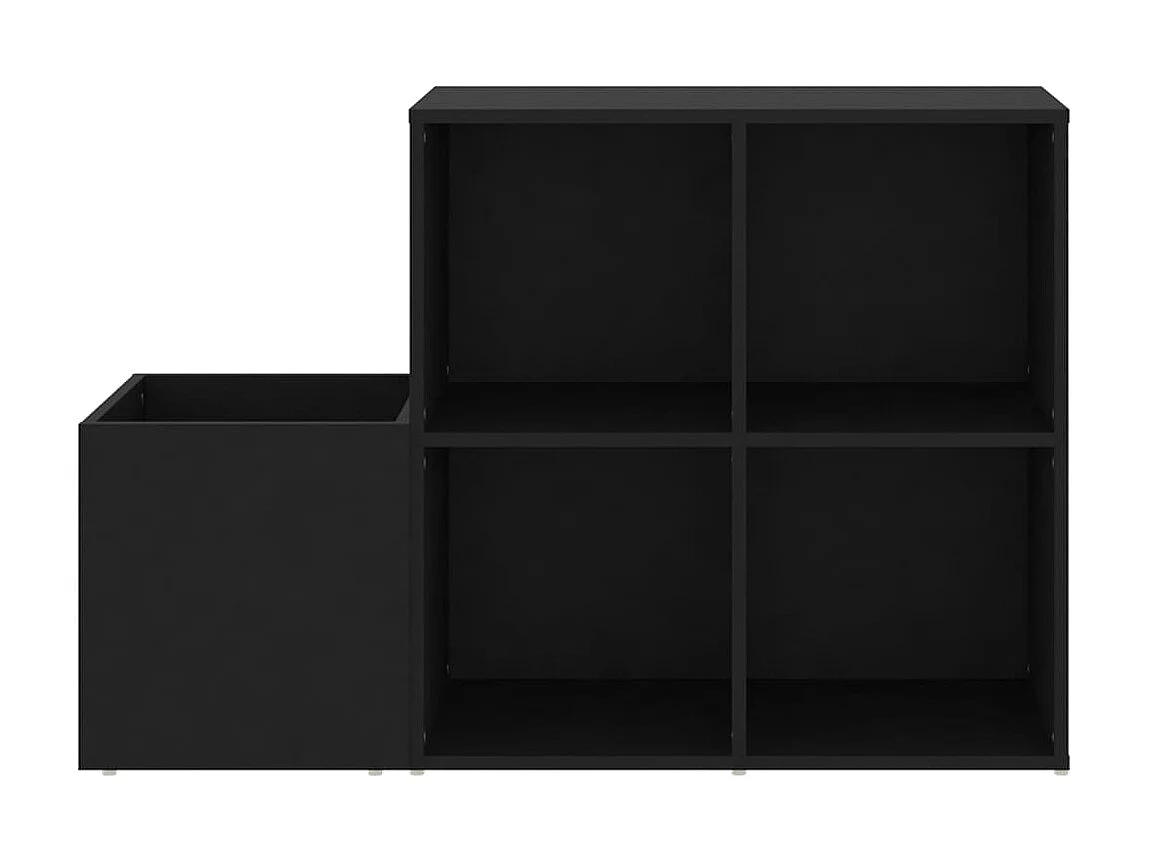 Armoire à chaussures d'entrée Noir 105x35,5x70