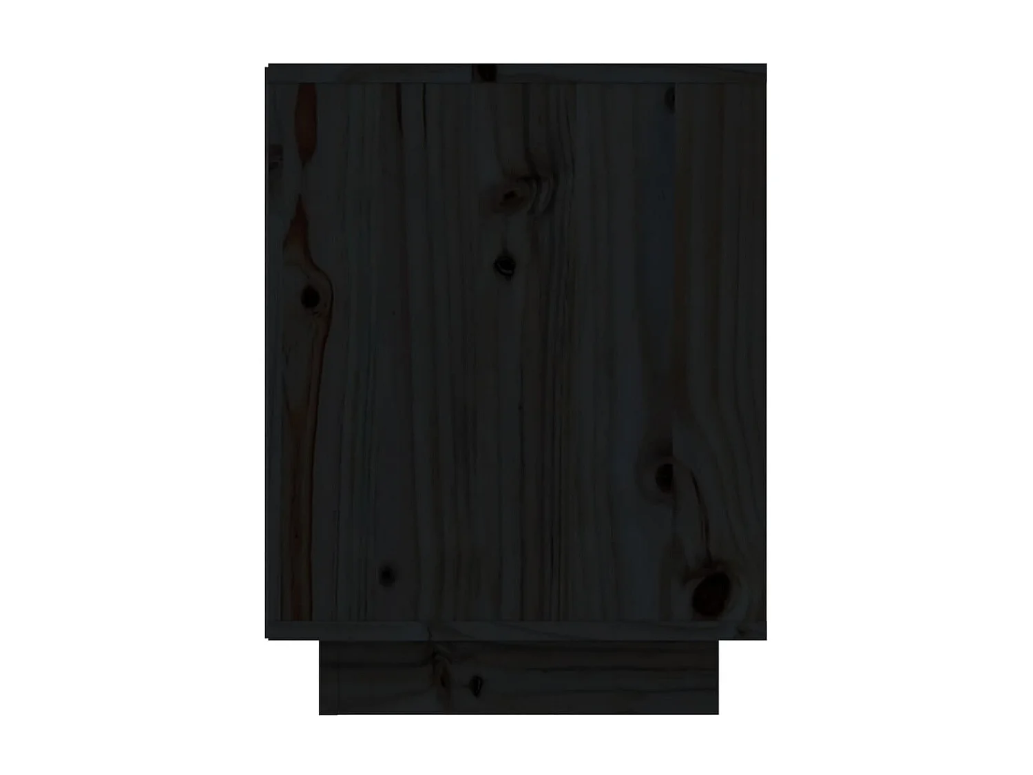 Armoire à chaussures Noir 60x34x45 Bois de pin massif