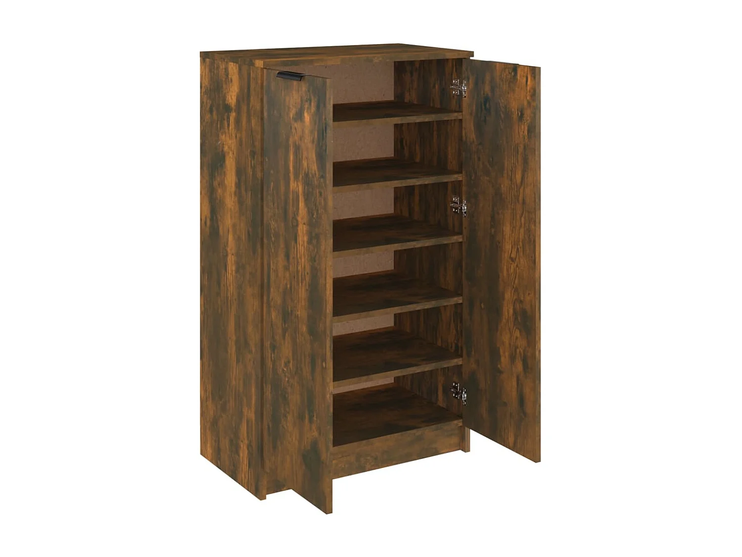 Meuble à chaussures Chêne fumé 59x35x100 Bois d'ingénierie