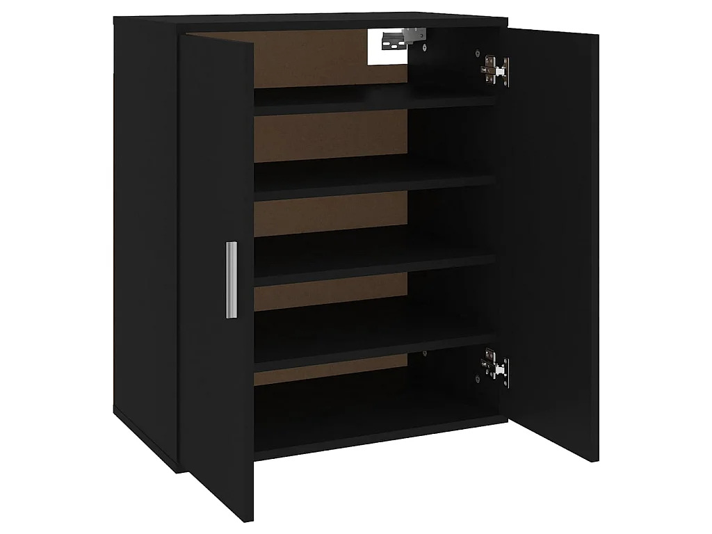 Armoire à chaussures Noir 60x35x70 2