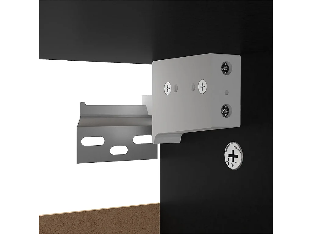 Armoire à chaussures Noir 60x35x70 2