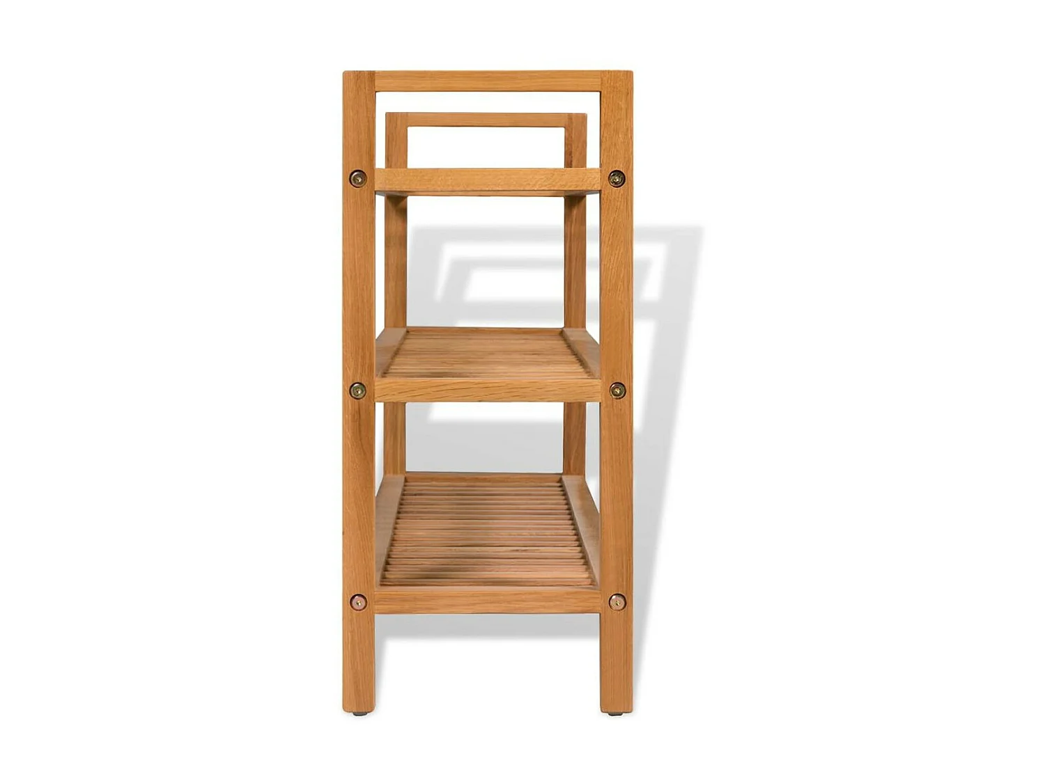 Étagère à chaussures avec 3 étagères 100x27x59,5 Chêne massif