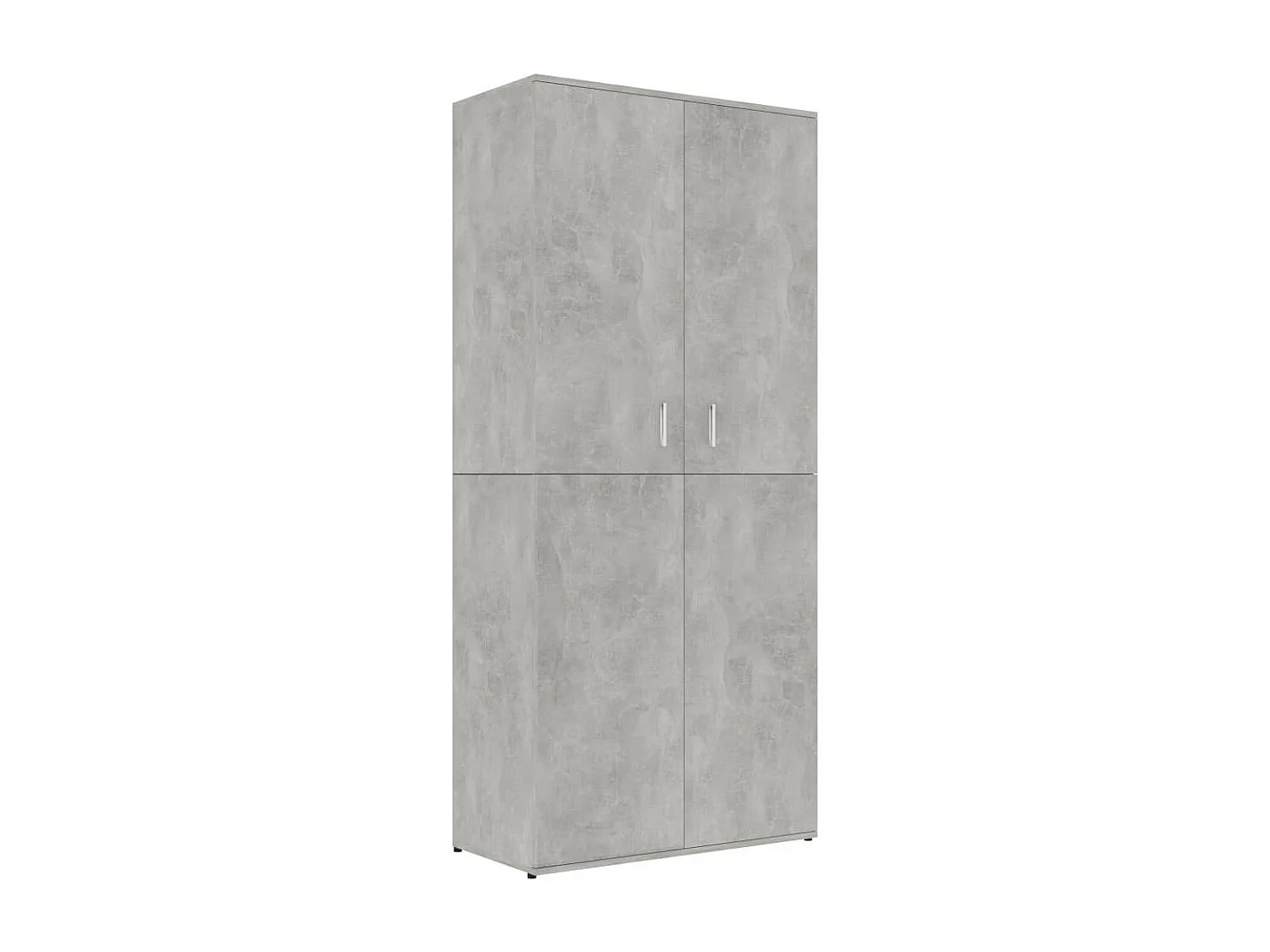 Armoire à chaussures Gris béton 80x39x178