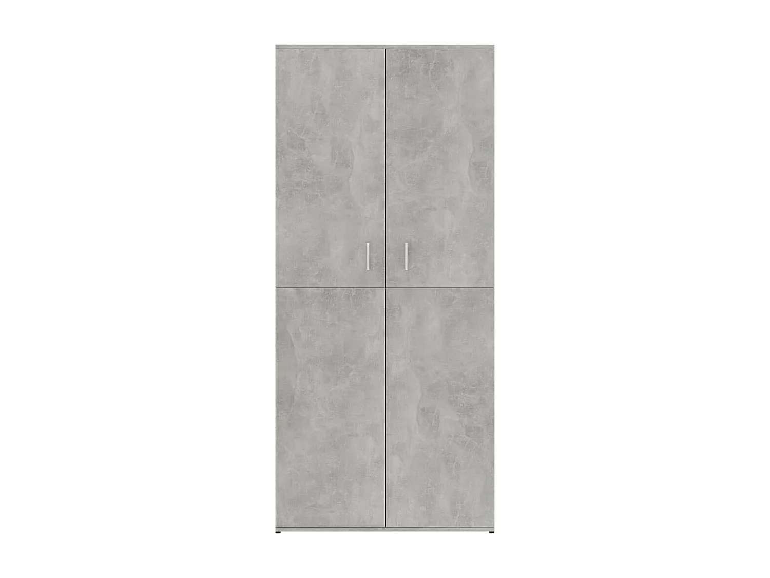 Armoire à chaussures Gris béton 80x39x178