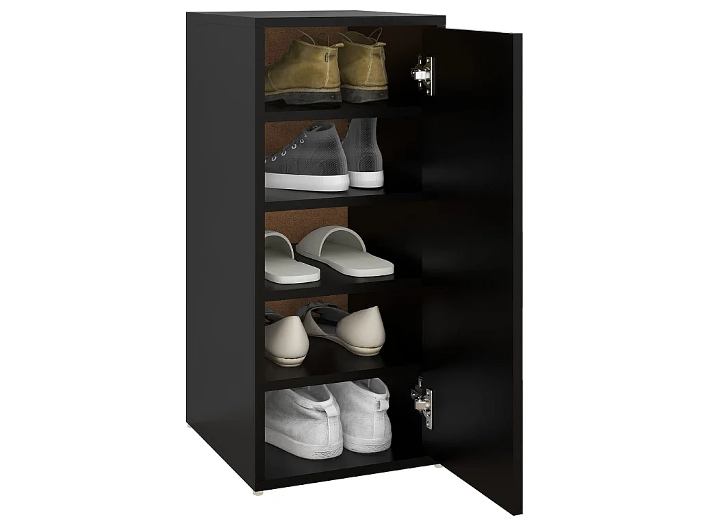 Armoire à chaussures Noir 32x35x70