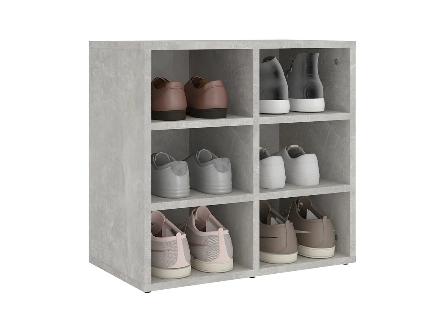 Armoire à chaussures Gris béton 52,5x30x50