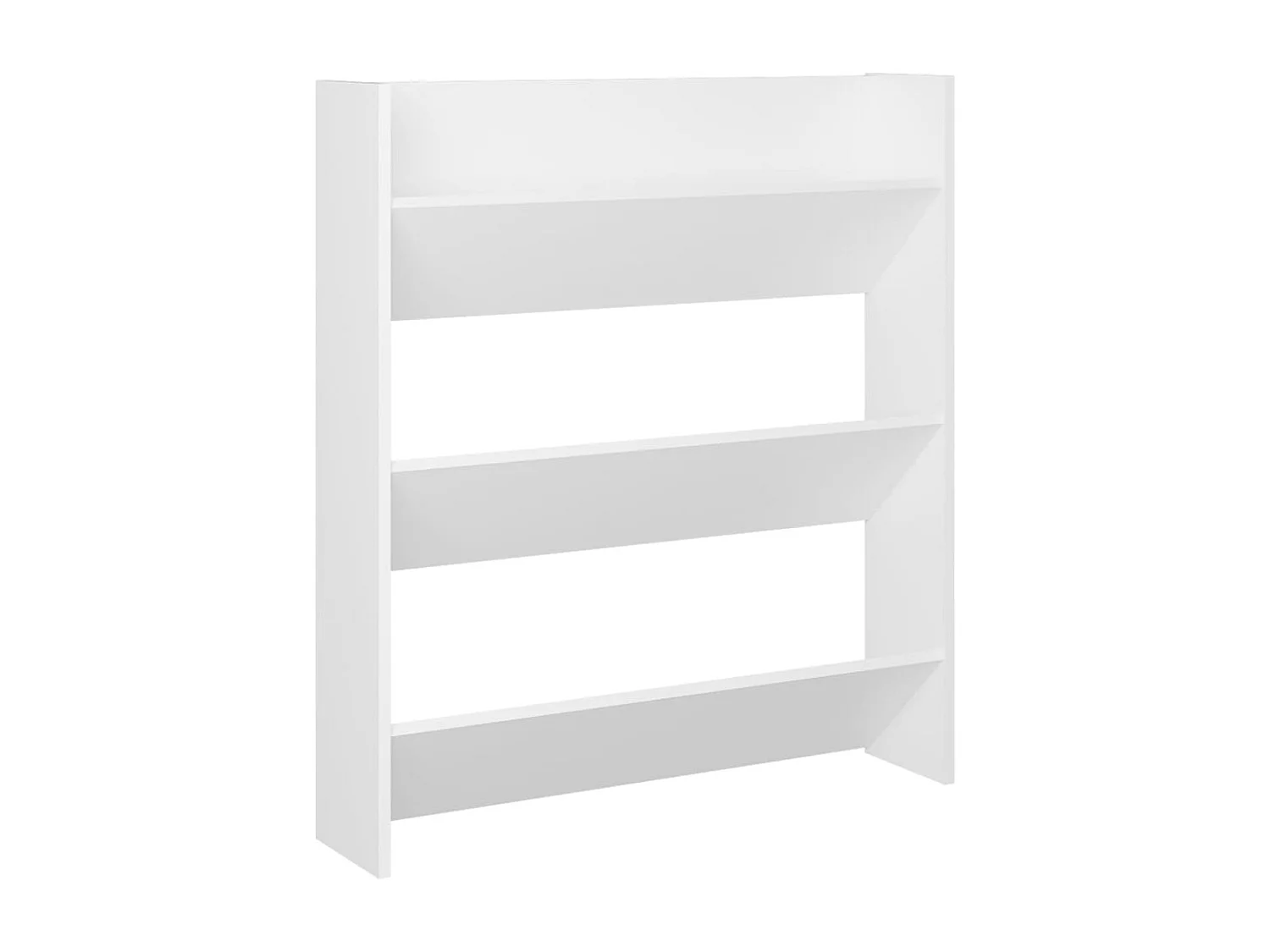 Armoire à chaussures murale Blanc 80x18x90