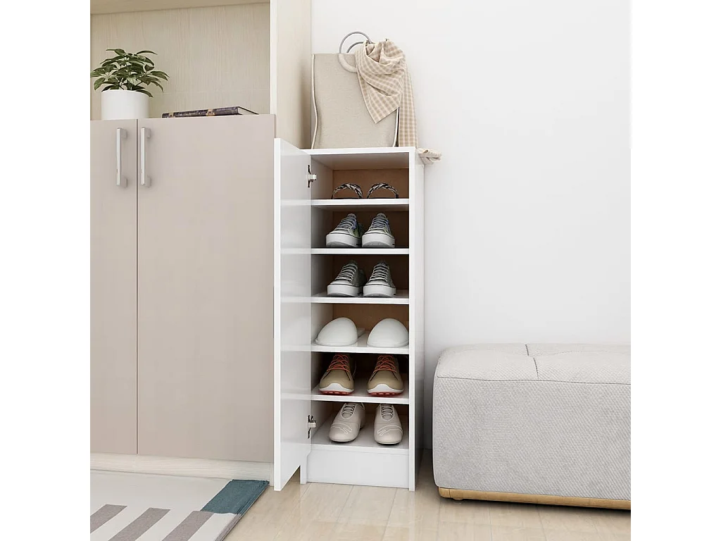 Armoire à chaussures Blanc 32x35x92