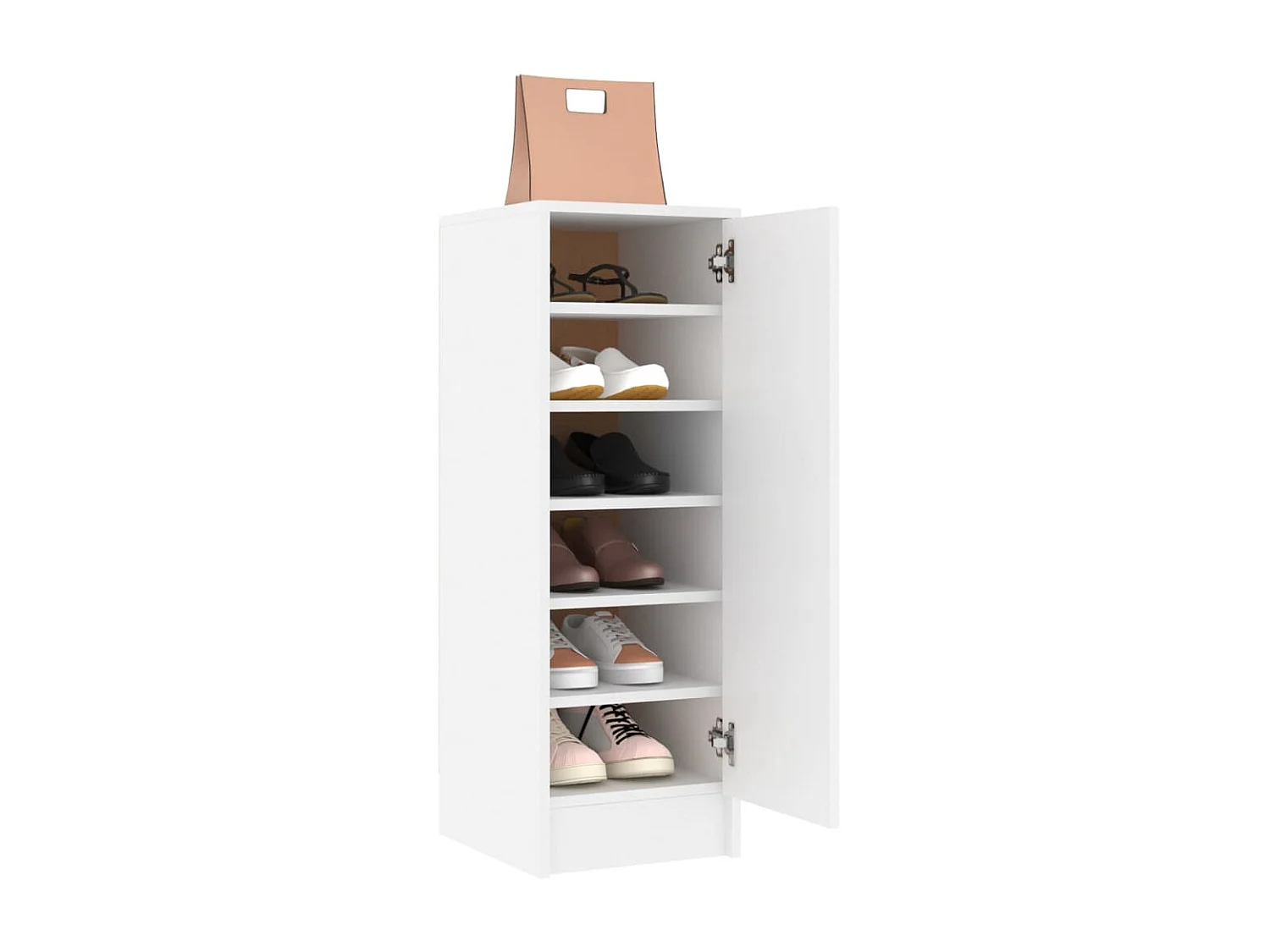 Armoire à chaussures Blanc 32x35x92