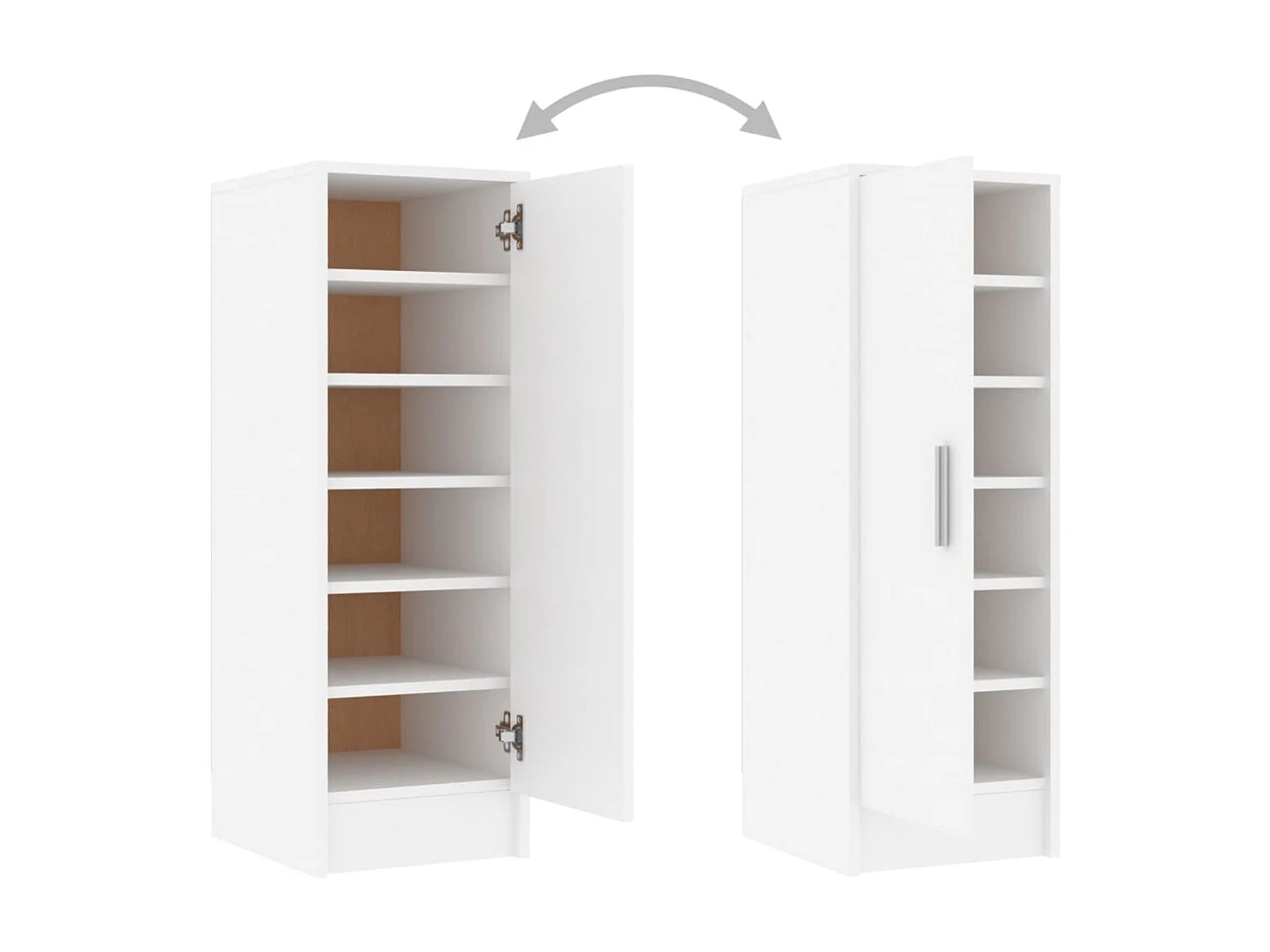 Armoire à chaussures Blanc 32x35x92