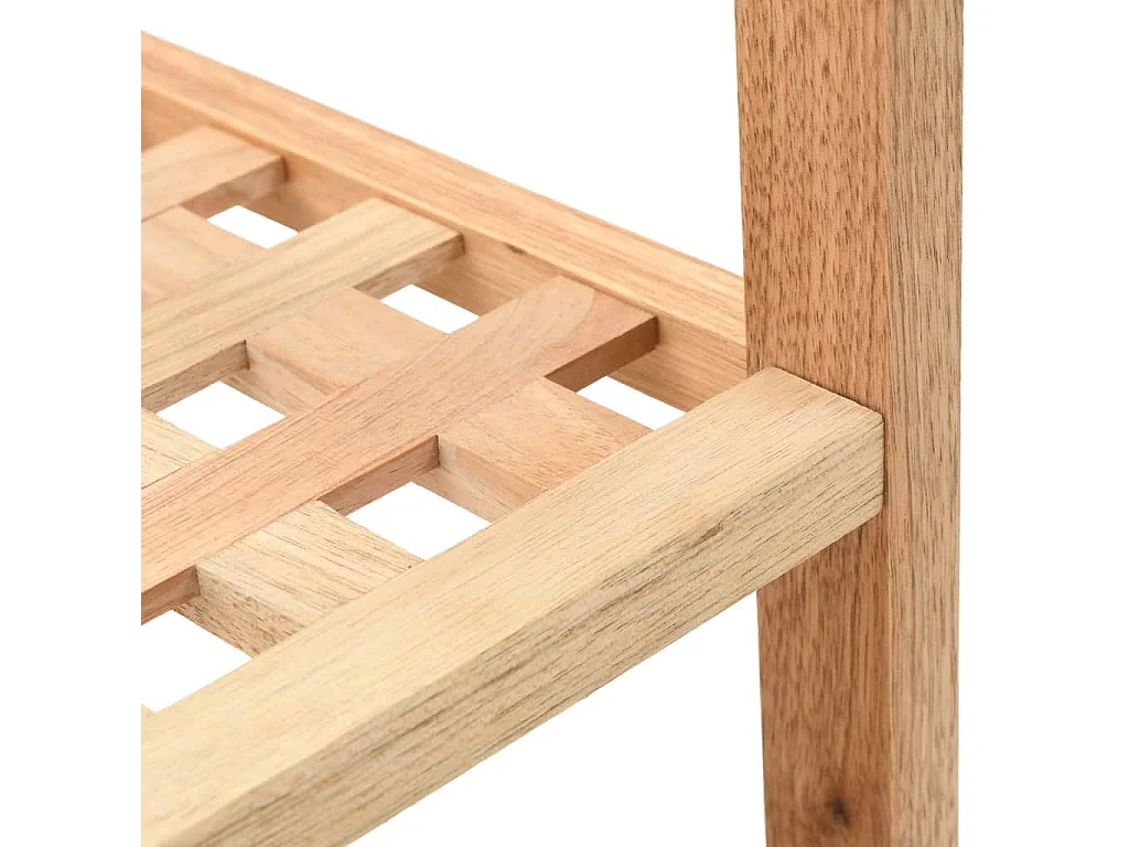 Étagère à chaussures Bois de noyer massif 69 x 26x40