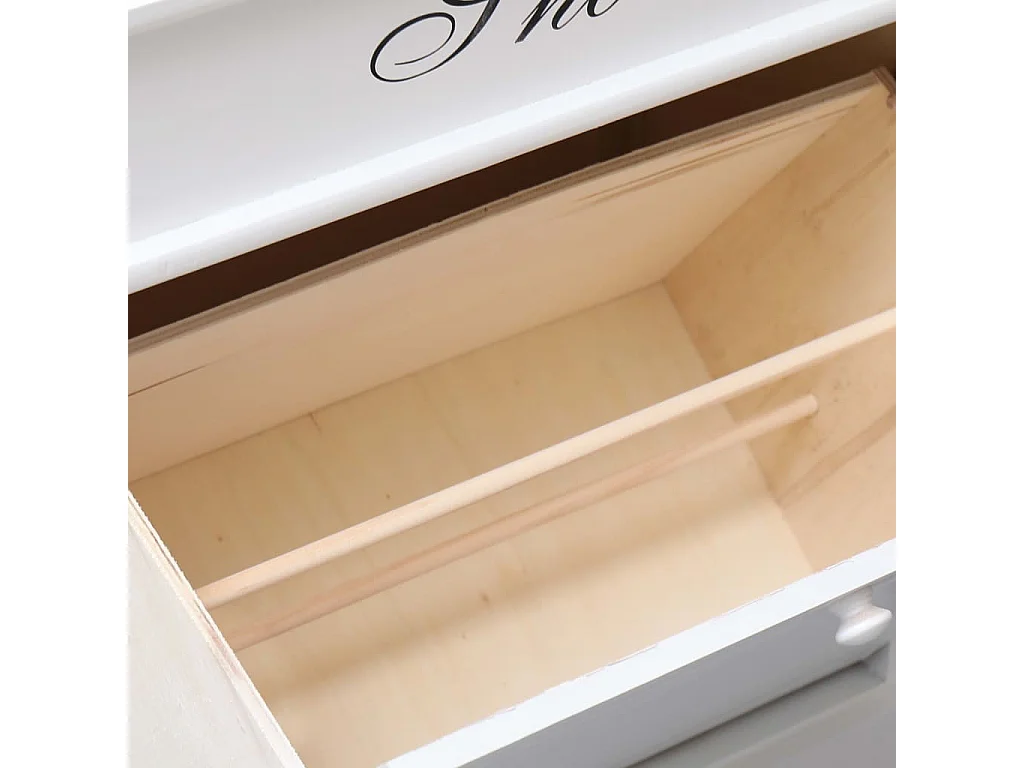 Armoire à chaussures Blanc 50 x 28x58 Bois de Paulownia