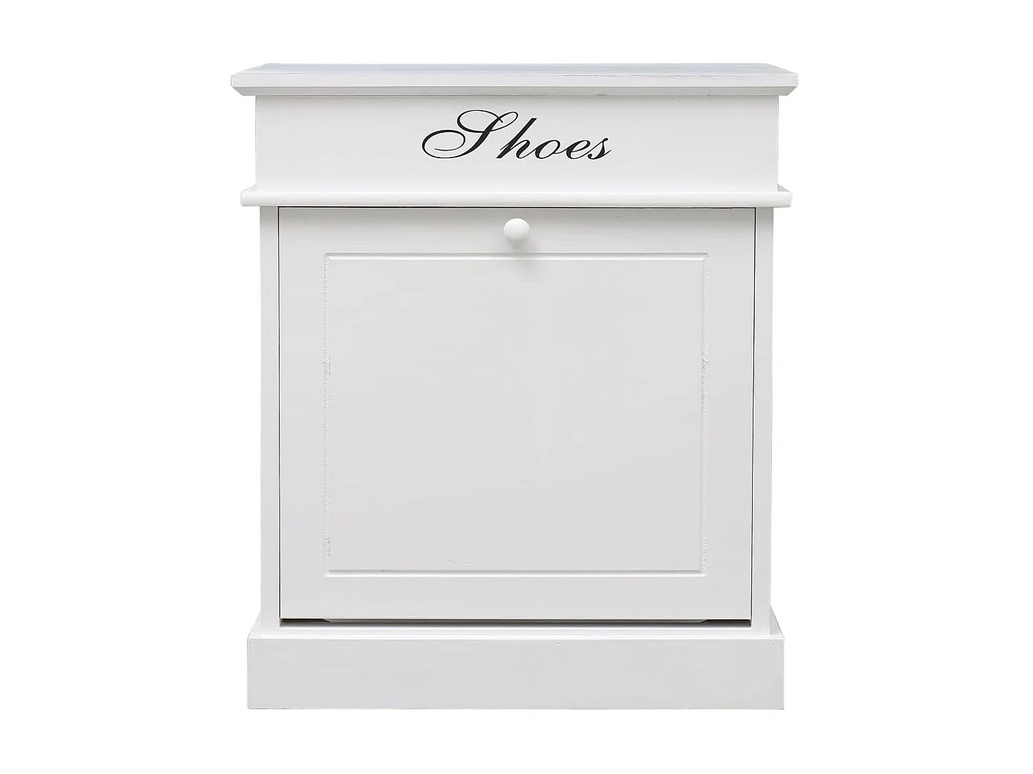 Armoire à chaussures Blanc 50 x 28x58 Bois de Paulownia
