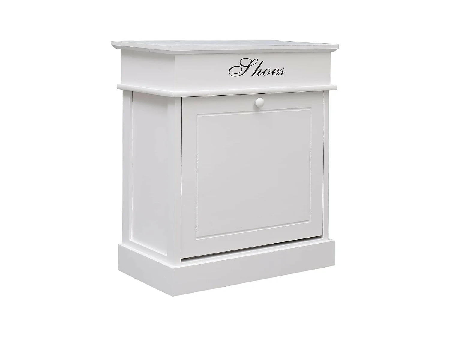 Armoire à chaussures Blanc 50 x 28x58 Bois de Paulownia