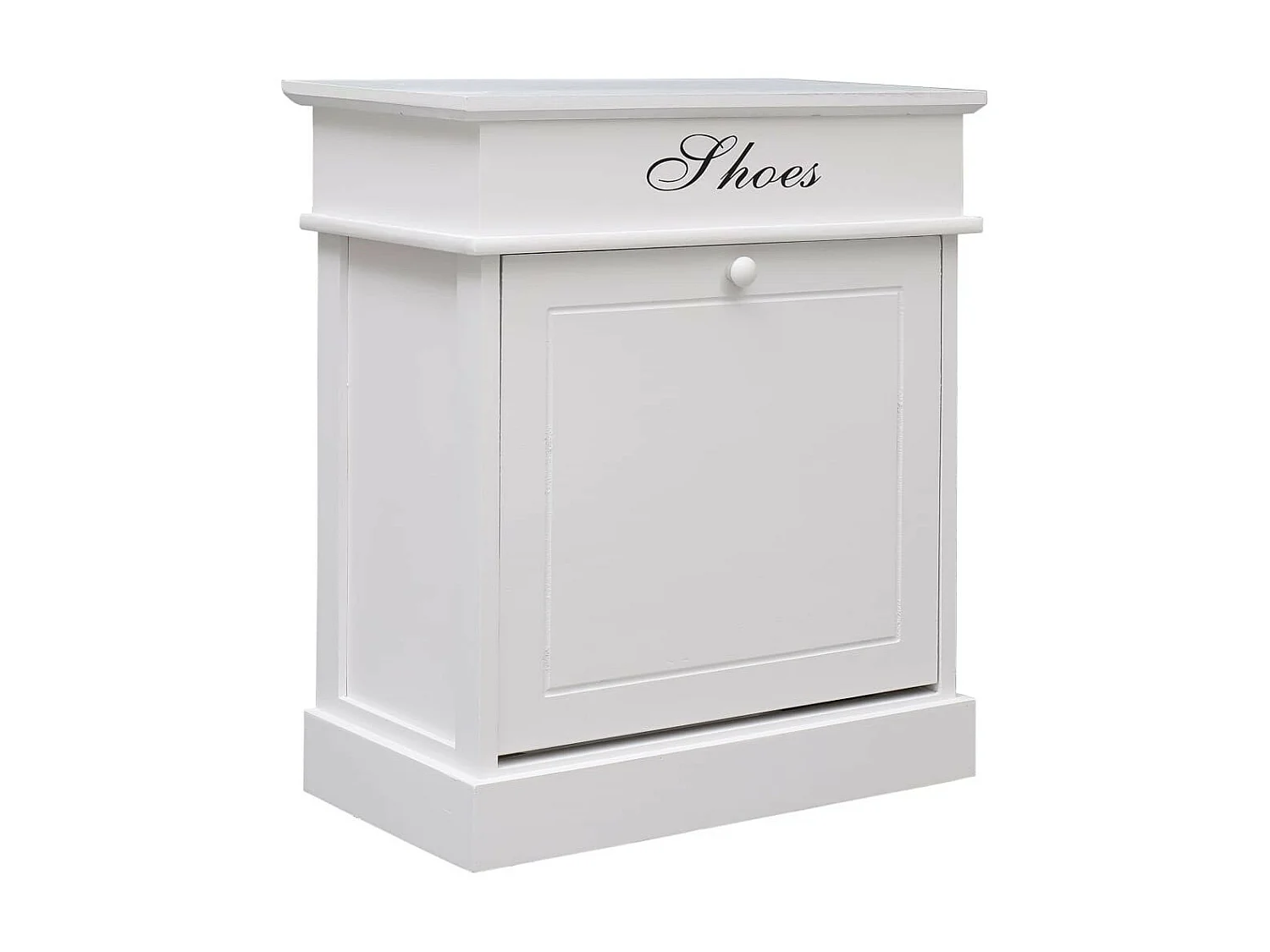 Armoire à chaussures Blanc 50 x 28x58 Bois de Paulownia