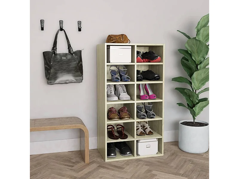 Étagère à chaussures Chêne sonoma 54 x 34x100