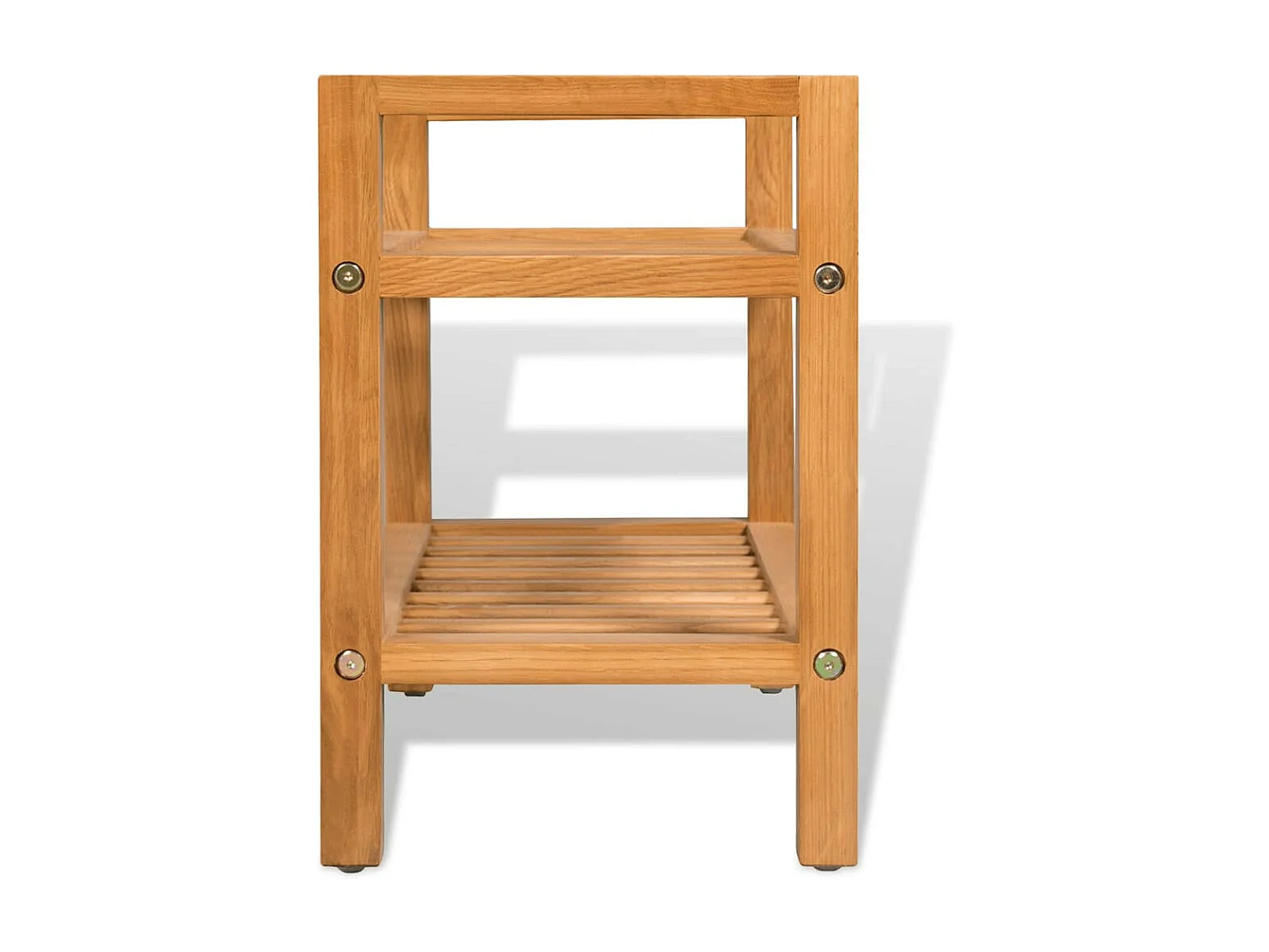 Étagère à chaussures avec 2 étagères 49,5x27x40 Chêne massif