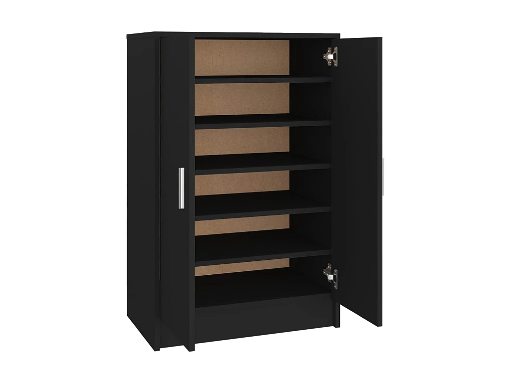 Armoire à chaussures Noir 60x35x92