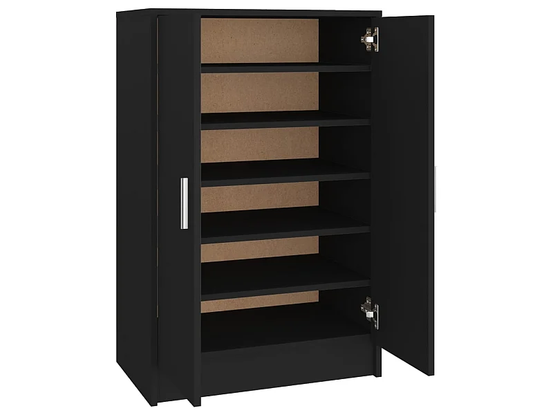 Armoire à chaussures Noir 60x35x92