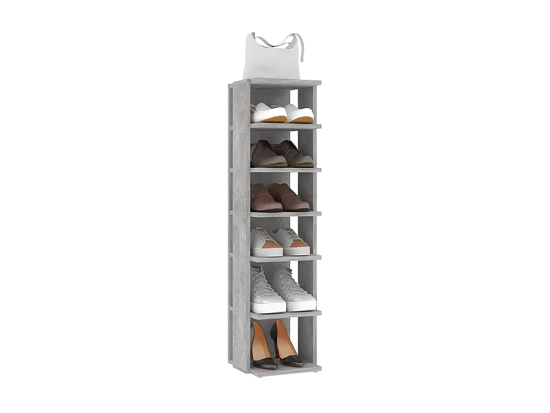 Armoire à chaussures Gris béton 25x27x102
