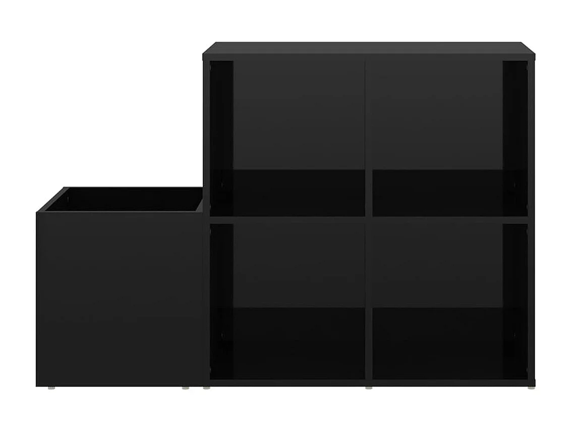 Armoire à chaussures Noir brillant 105x35,5x70