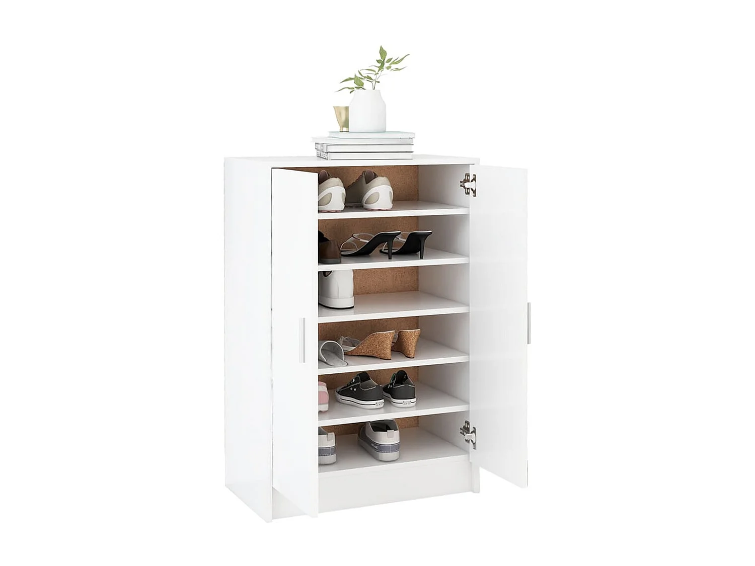 Armoire à chaussures Blanc 60x35x92 2