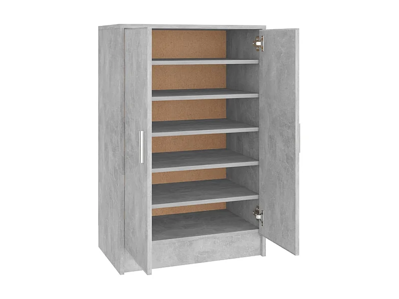 Armoire à chaussures Gris béton 60x35x92