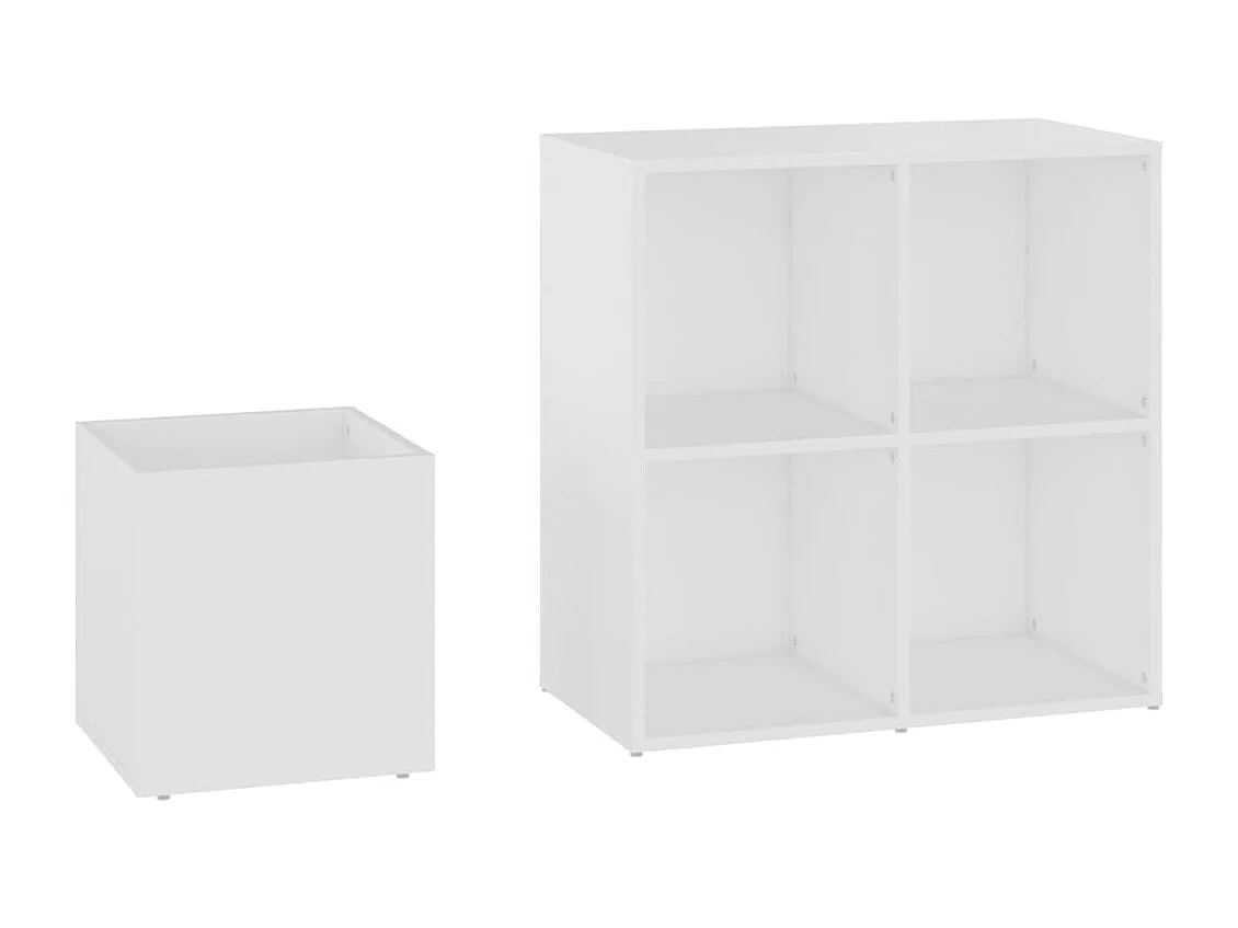 Armoire à chaussures d'entrée Blanc 105x35,5x70