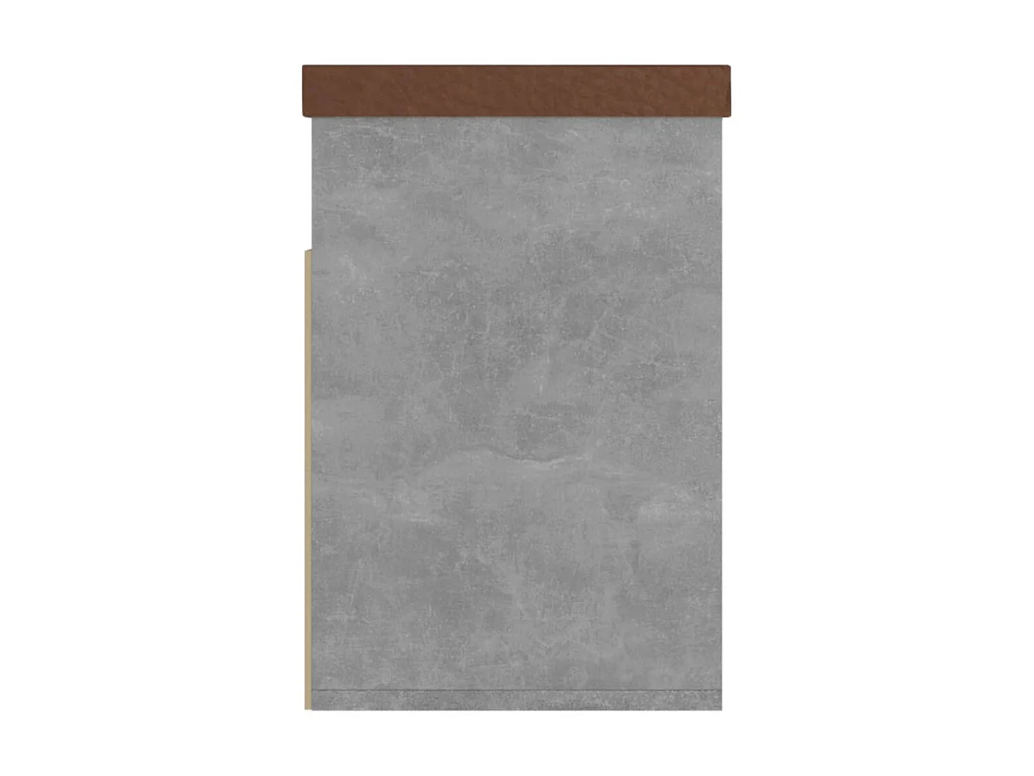 Banc à chaussures avec coussin Gris béton 80x30x47