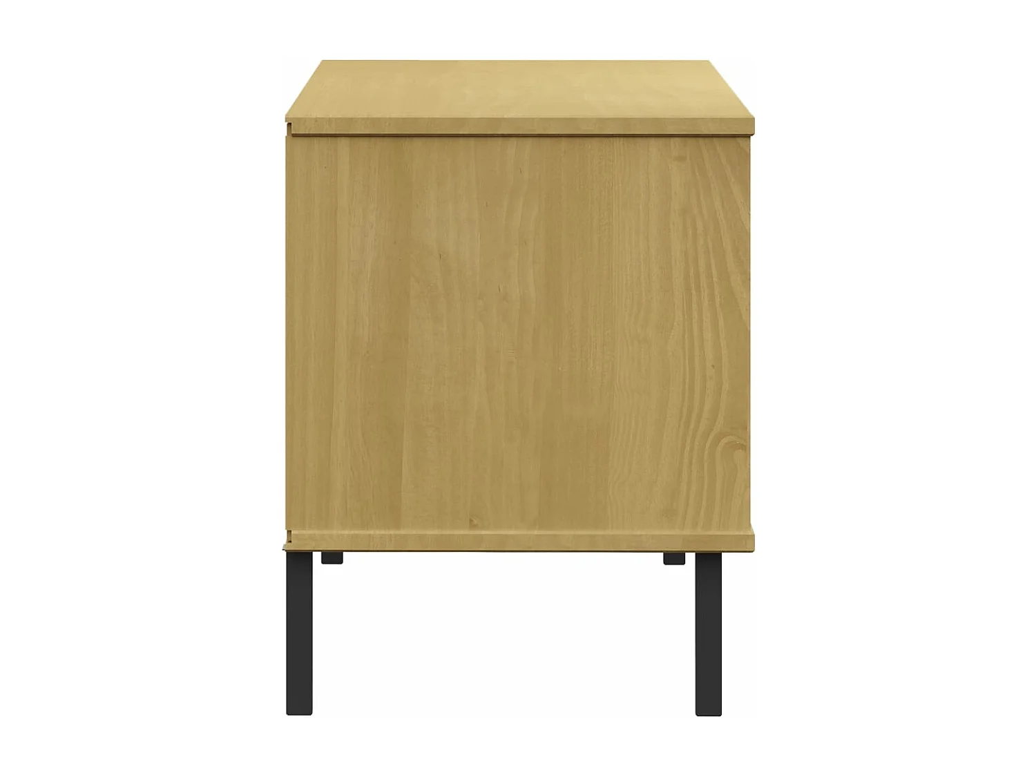 Étagère à chaussures pieds en métal Brun 106x35x45 Bois OSLO