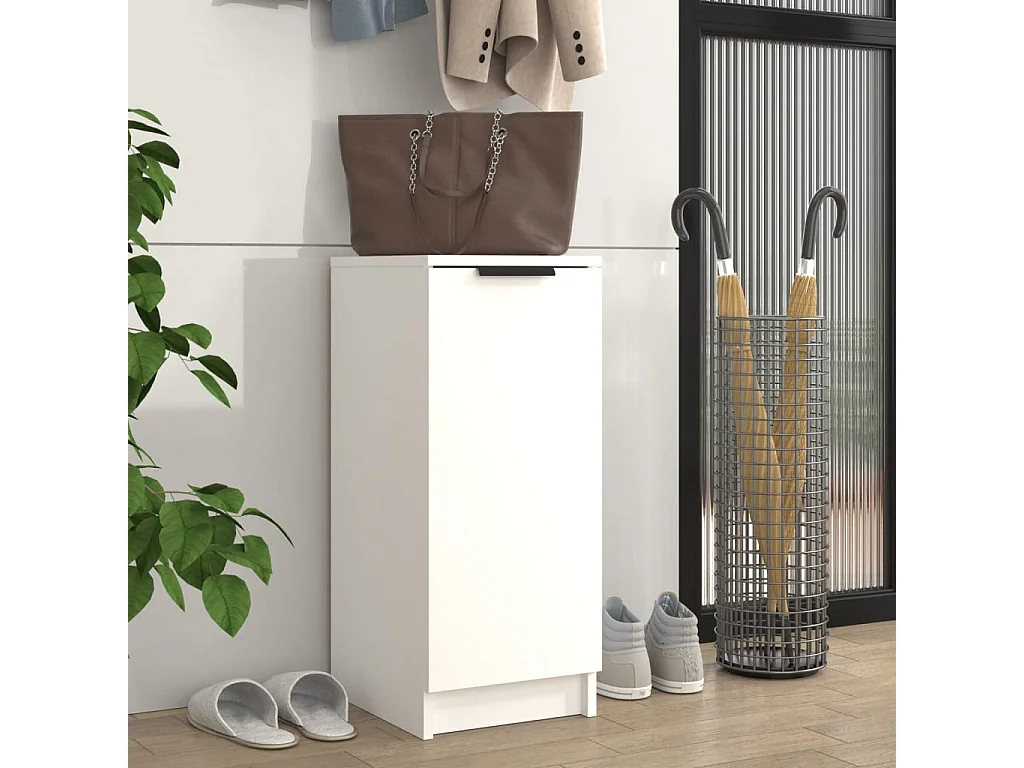 Armoire à chaussures Blanc 30x35x70 Bois d'ingénierie