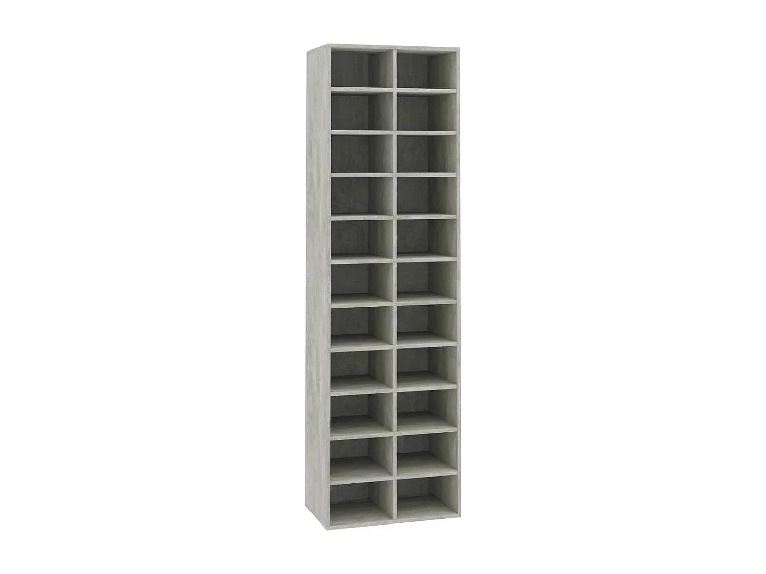 Armoire à chaussures Gris béton 54x34x183