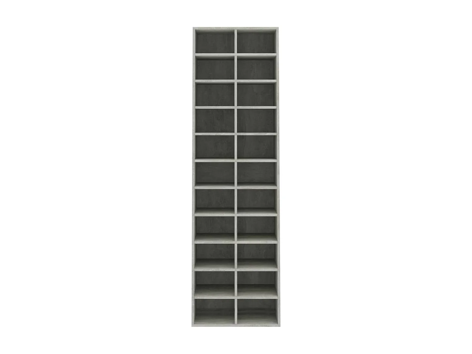 Armoire à chaussures Gris béton 54x34x183