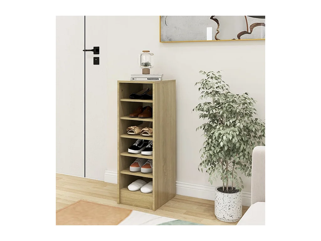 Armoire à chaussures Chêne Sonoma 31,5x35x90