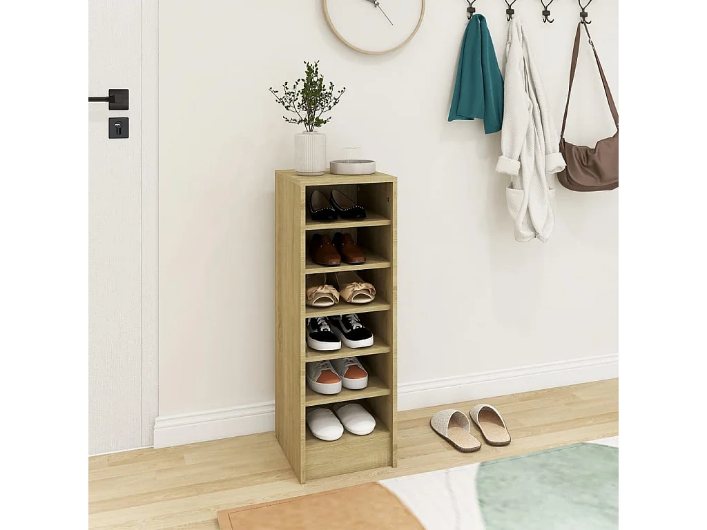 Armoire à chaussures Chêne Sonoma 31,5x35x90