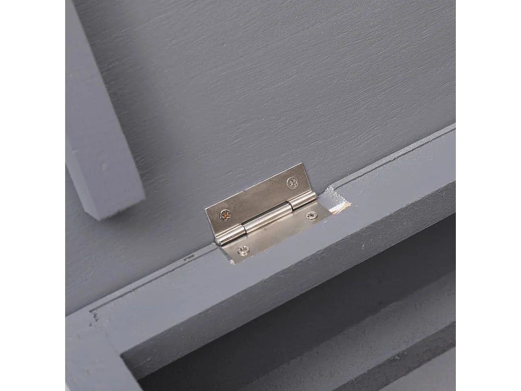 Armoire à chaussures Gris 50 x 28x98 Bois de Paulownia 2