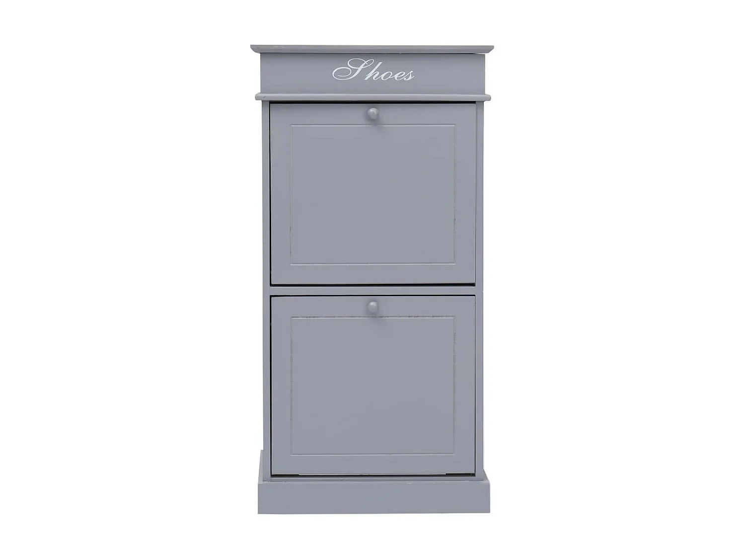 Armoire à chaussures Gris 50 x 28x98 Bois de Paulownia 2