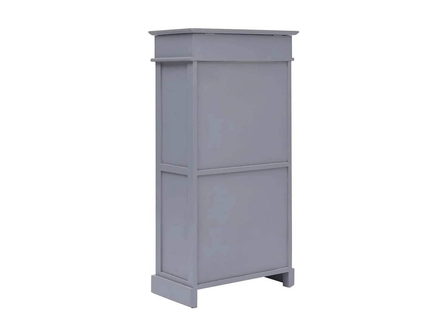 Armoire à chaussures Gris 50 x 28x98 Bois de Paulownia 2